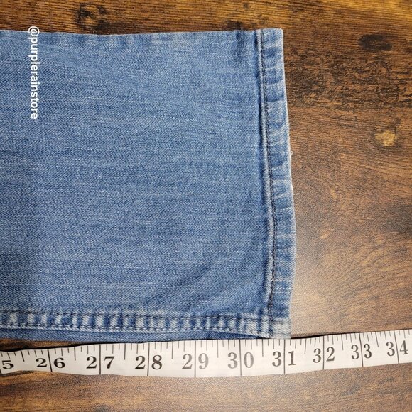 Vtg Levi's Jeans Size 5 Flare 524 Too Super Low Medium Light Wash Y2K Western - Picture 9 of 10